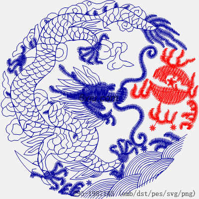 svg矢量绣花图下载