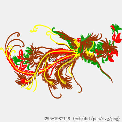 svg矢量绣花图下载