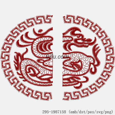 svg矢量绣花图下载