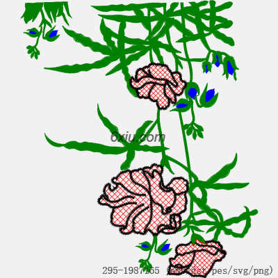 svg矢量绣花图下载