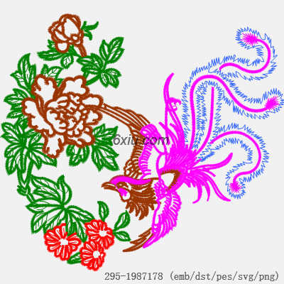svg矢量绣花图下载