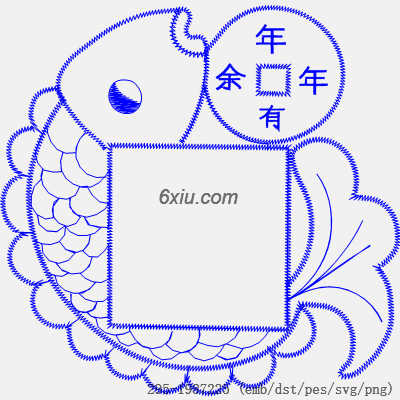 svg矢量绣花图下载