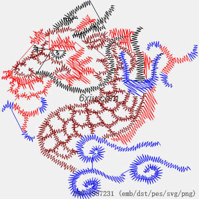 svg矢量绣花图下载