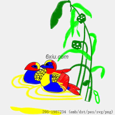 svg矢量绣花图下载