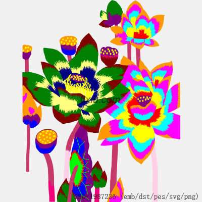 svg矢量绣花图下载