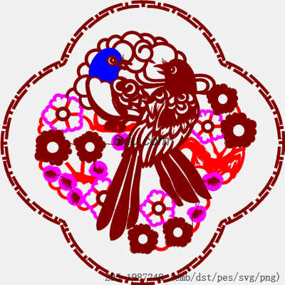 svg矢量绣花图下载