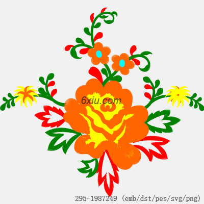 svg矢量绣花图下载