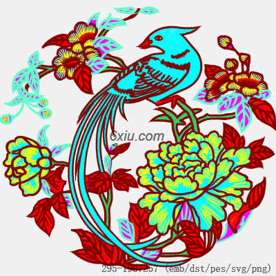 svg矢量绣花图下载