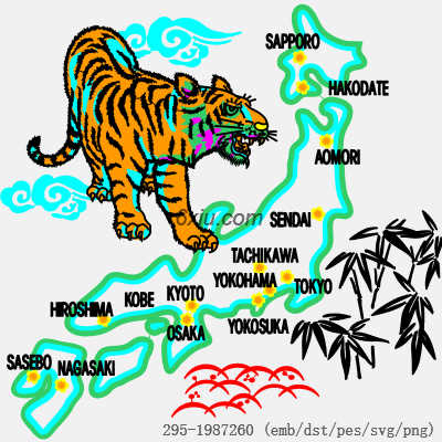 svg矢量绣花图下载