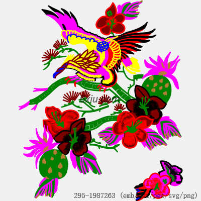 svg矢量绣花图下载
