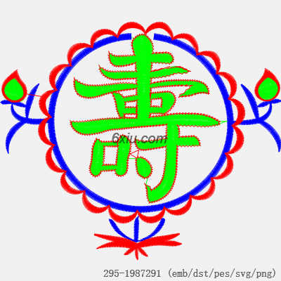 svg矢量绣花图下载