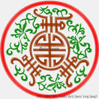 svg矢量绣花图下载