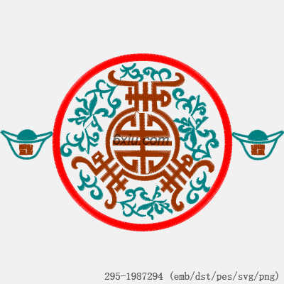 svg矢量绣花图下载