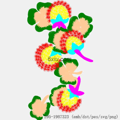 svg矢量绣花图下载