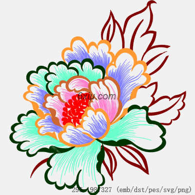 svg矢量绣花图下载