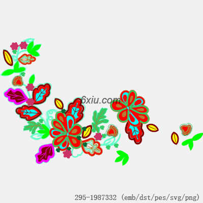svg矢量绣花图下载
