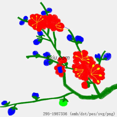 svg矢量绣花图下载
