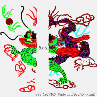 svg矢量绣花图下载