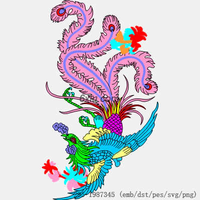 svg矢量绣花图下载