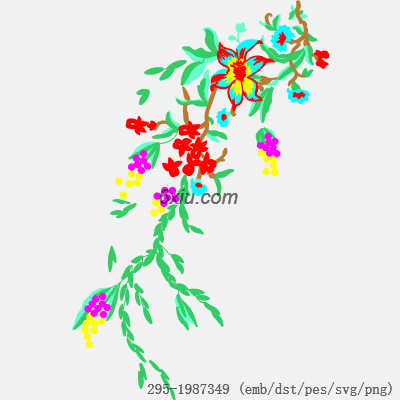 svg矢量绣花图下载