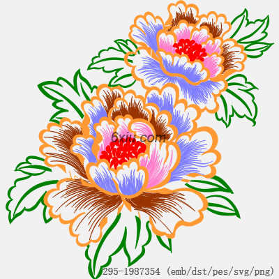 svg矢量绣花图下载