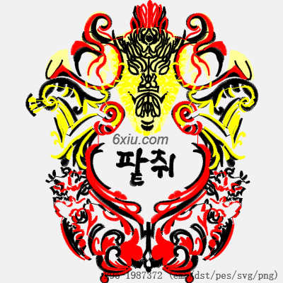 svg矢量绣花图下载