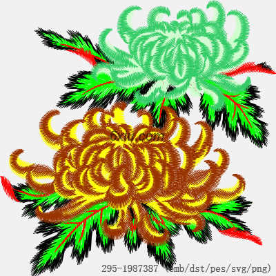 svg矢量绣花图下载