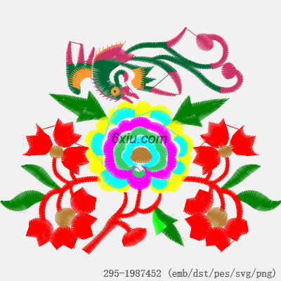 svg矢量绣花图下载