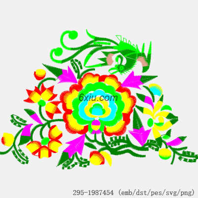 svg矢量绣花图下载