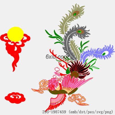 svg矢量绣花图下载