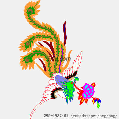 svg矢量绣花图下载