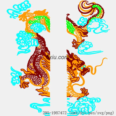 svg矢量绣花图下载