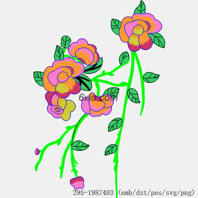 svg矢量绣花图下载