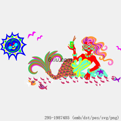 svg矢量绣花图下载