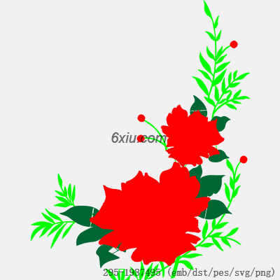 svg矢量绣花图下载