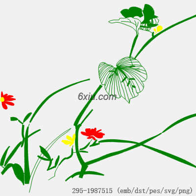 svg矢量绣花图下载