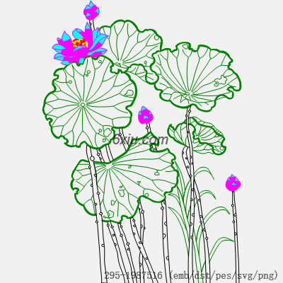 svg矢量绣花图下载