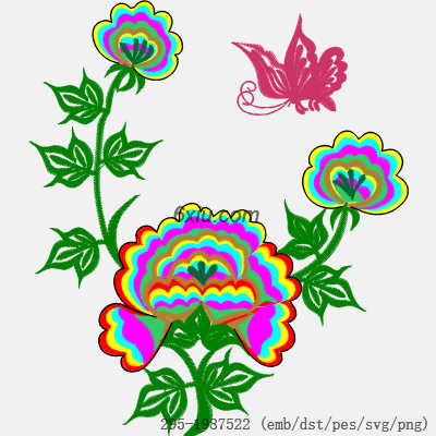 svg矢量绣花图下载