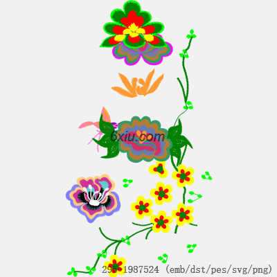 svg矢量绣花图下载