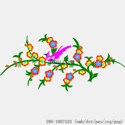 svg矢量绣花图下载