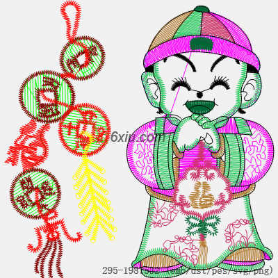 svg矢量绣花图下载