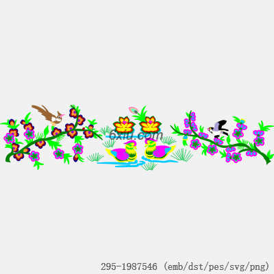 svg矢量绣花图下载