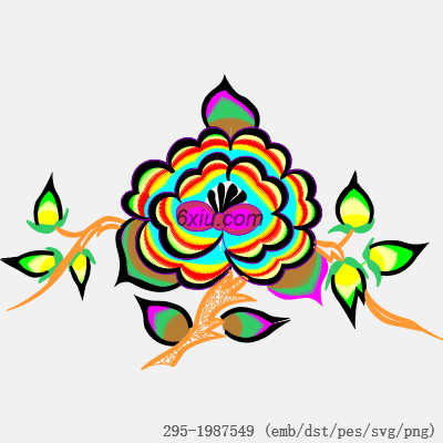 svg矢量绣花图下载