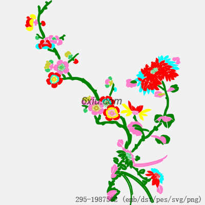 svg矢量绣花图下载