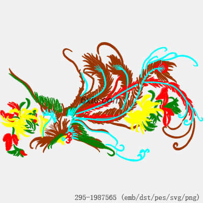 svg矢量绣花图下载