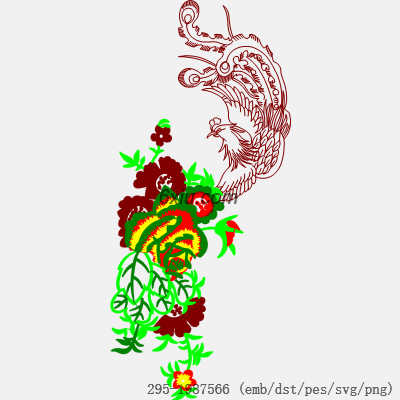 svg矢量绣花图下载