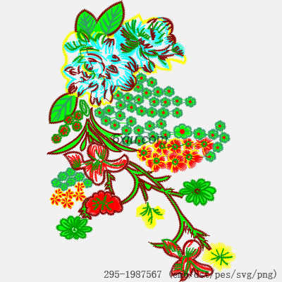 svg矢量绣花图下载