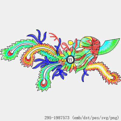 svg矢量绣花图下载