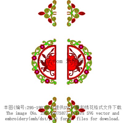 svg矢量绣花图下载