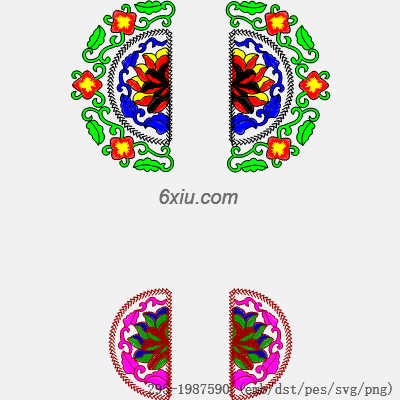svg矢量绣花图下载